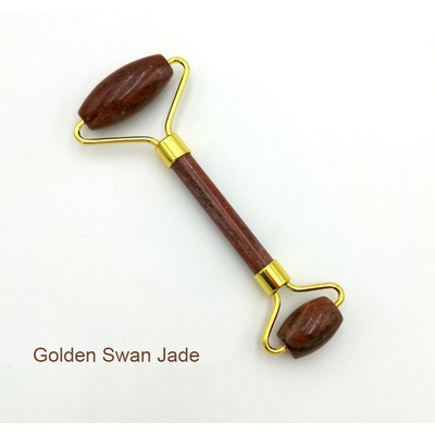 Golden Swan Jade Roller For Face Massage