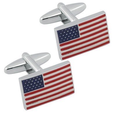 American Flag Cuff Links