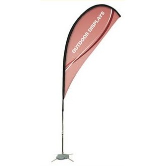 Tear Drop Feather Flags (Medium, Single Sided)