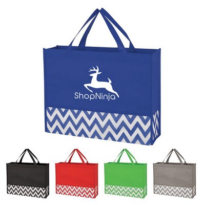 Zigzag Non-Woven Tote Bag