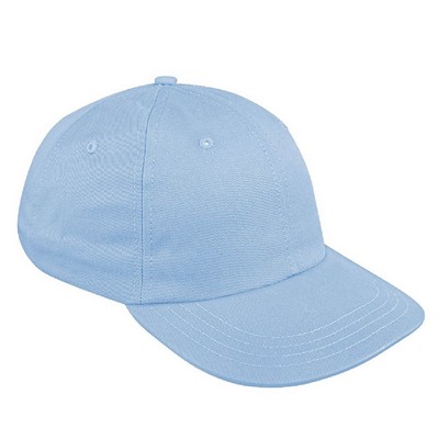 USA Made Solid Twill Dad Cap w/Eyelets & Slide Buckle