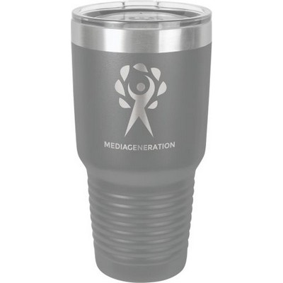 30 Oz. Polar Camel™ Gray Insulated Tumbler