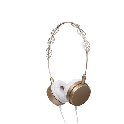 Vivitar® ELLE Wired Stereo Headphones w/Leaf Design