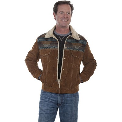 Men's Boar Suede Jean Jacket