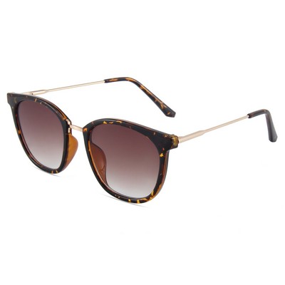 Sunglasses - Brown Lenses - Tortoise Frames - Gold Temples