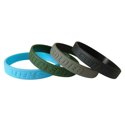 Embossed Silicone Wristband / Bracelet