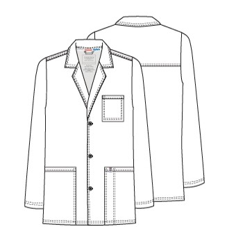 32" Cherokee® Men's Consultation Lab Coat w/Certainty™ Antimicrobial Fabric