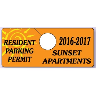 Custom Full Color Parking Permit (4¾" x 2")