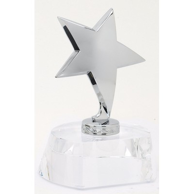 Optical Crystal Star Trophy (4½" x 5¾")