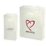 Imprinted Frosted Clear SOS Bag w/Die-Cut Handles (10"x5"x13")