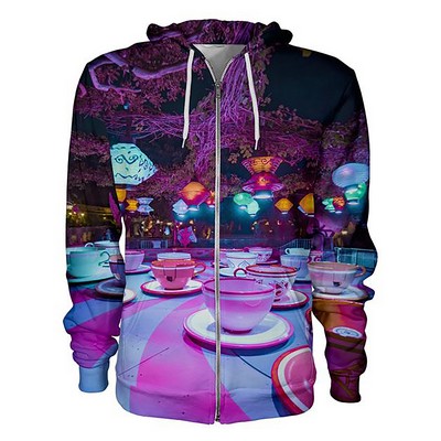 Custom Dye Sublimated ZIp-Up Hoodie - USA MADE