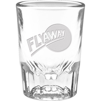 2 Oz. Fluted Shot Glass - Deep Etched