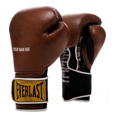 Everlast® 1910 Classic LEATHER Training Gloves (Brown, White, Red or Black)