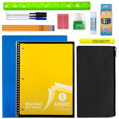 Middle School Supply Kits - 16 Pieces (Case of 24)