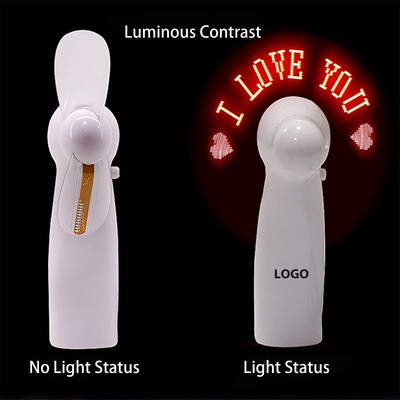 Message LED Handhold Flash Fan