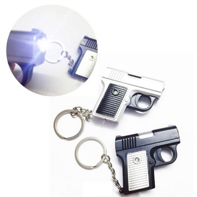 Mini Pistol LED Sound Keychain