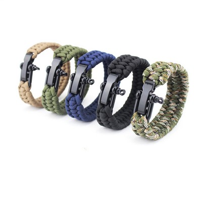 U Buckle Multiple Function Survival Bracelet