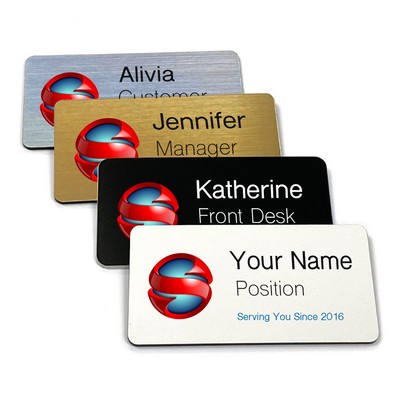 Large Rectangle Name Tag