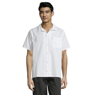 Uncommon Threads Unisex White Snap Utility Shirt