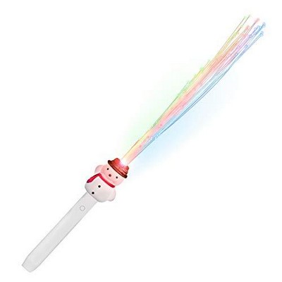 Christmas LED Fiber-Optic Snowman Wand