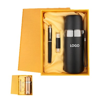 Usb Drive Pen Tumbler Business Gift Set