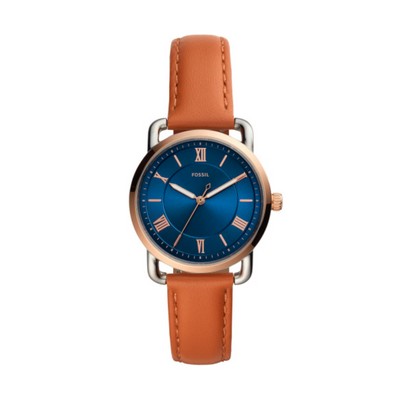 Fossil Copeland Three-Hand Tan Leather Watch