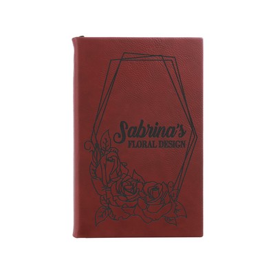 5¼" x 8¼" Rose Leatherette Sketch Book