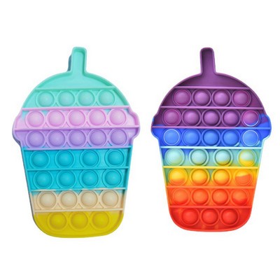 Boba Milk Tea Cup Shaped Pop Bubble Fidget Sensory Toys