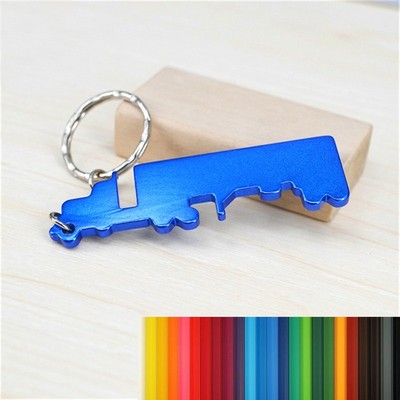 Aluminum Truck Shaped Bottle Opener w/Keychain