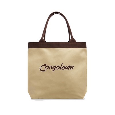 Small Concert Tote (Natural Canvas w/Leather)