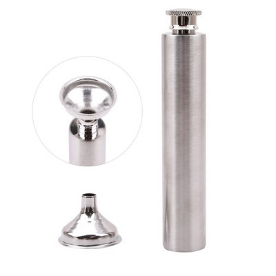 2oz Metal Hip Flask Tube