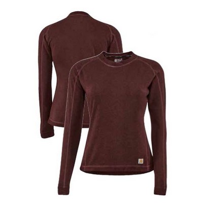 Carhatt® Women's Force® Heavyweight Synthetic Wool-Blend Fleece Crewneck Top