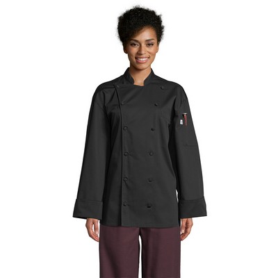 Uncommon Threads Unisex Black Barbados Pro Vent Chef Coat