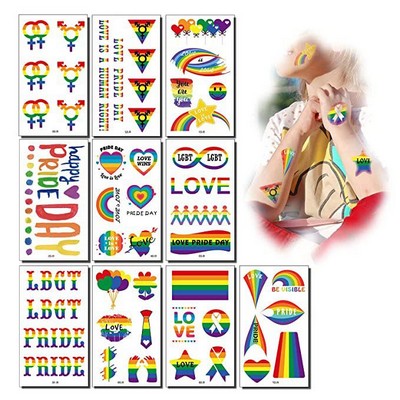 Rainbow Tattoo Stickers