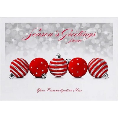 Sparkling Season Front Imprint Card