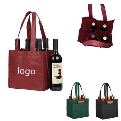 Non-Woven 6 Bottle Wine Tote