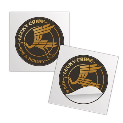 3" Round Foil Sticker