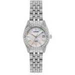 Citizen® Ladies Quartz Silver-Tone Stainless Steel Bracelet Watch w/MOP Dial