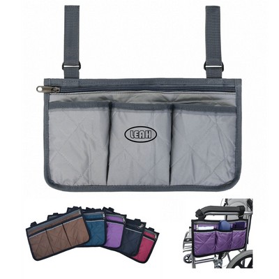 Wheelchair Side Armrest Accessories Storage Bag