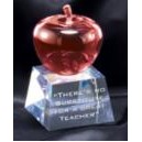 Clear/Red Crystal Apple