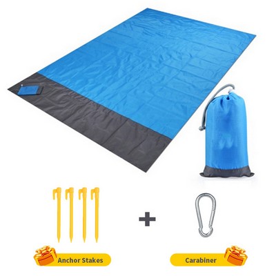 Outdoor Waterproof Pocket Beach mat Folded beach blanket camping mat lightweight mat