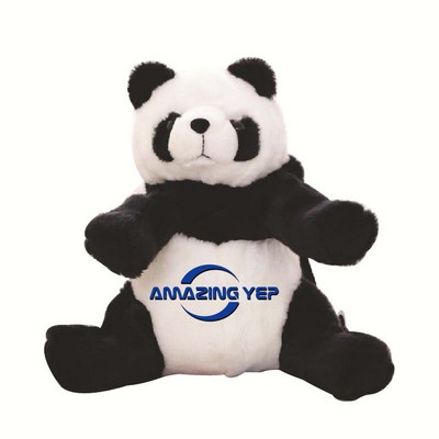 Velour Plush Panda With Straps Bag