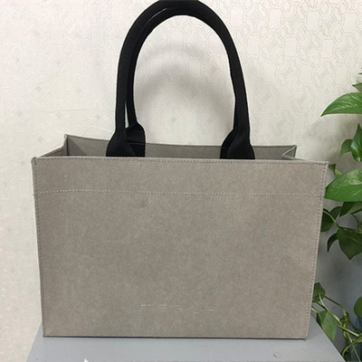 Washable kraft paper tote bag