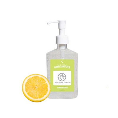 8 Oz. Lemon Scent Hand Sanitizer Gel W/ Pump