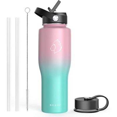 32oz Stainless Steel Tumbler Travel Flask with Straw Lid