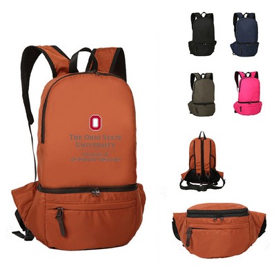 Folding Backpack Waist Bag