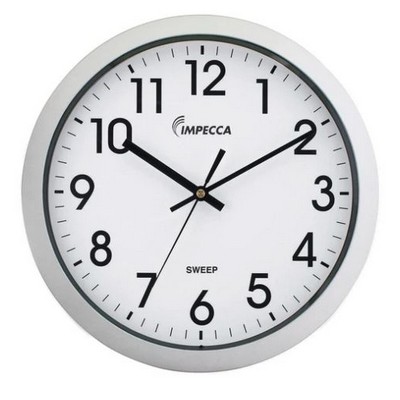 Impecca 12 Inch Quiet Movement Wall Clock