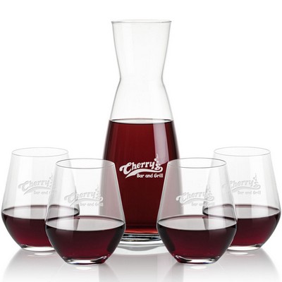 Winchester Carafe & 4 Reina Stemless