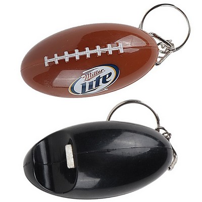 Oval Rugby Football Bottle Opener Keychain