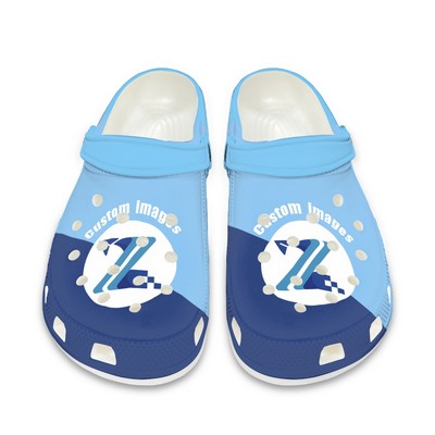 Full Color Imprint Adults and Kids Custom Clogs